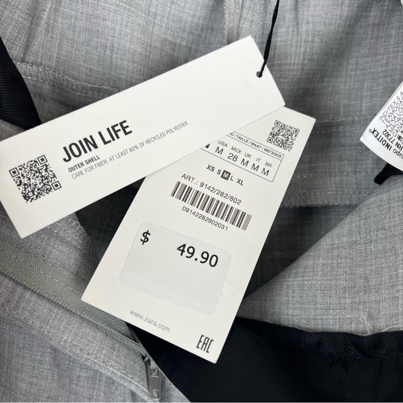 Zara Women’s Menswear Style Straight Leg Pants - Picture 7 of 13